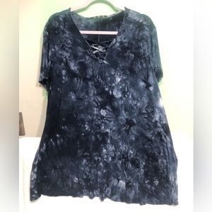 Shades if blue tunic